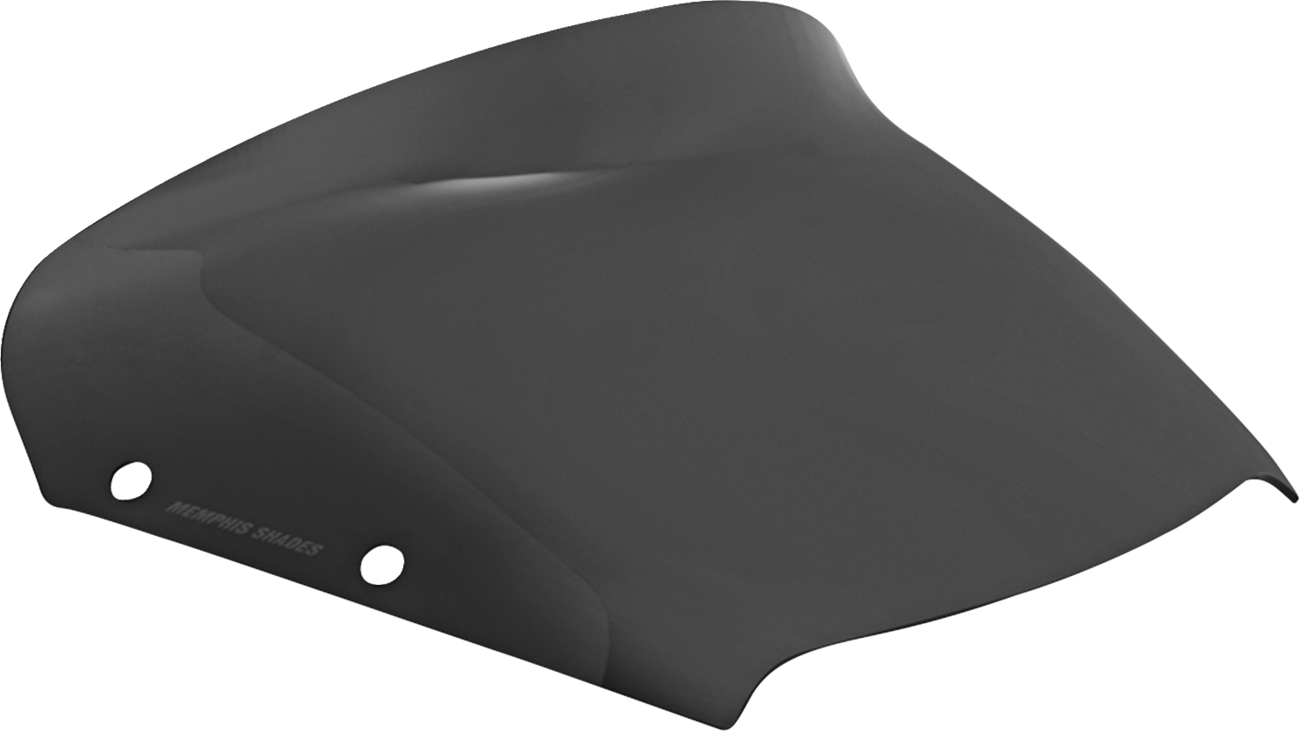 Memphis Shades Spoiler Windshield - 4" - Dark Black Smoke - FLHX