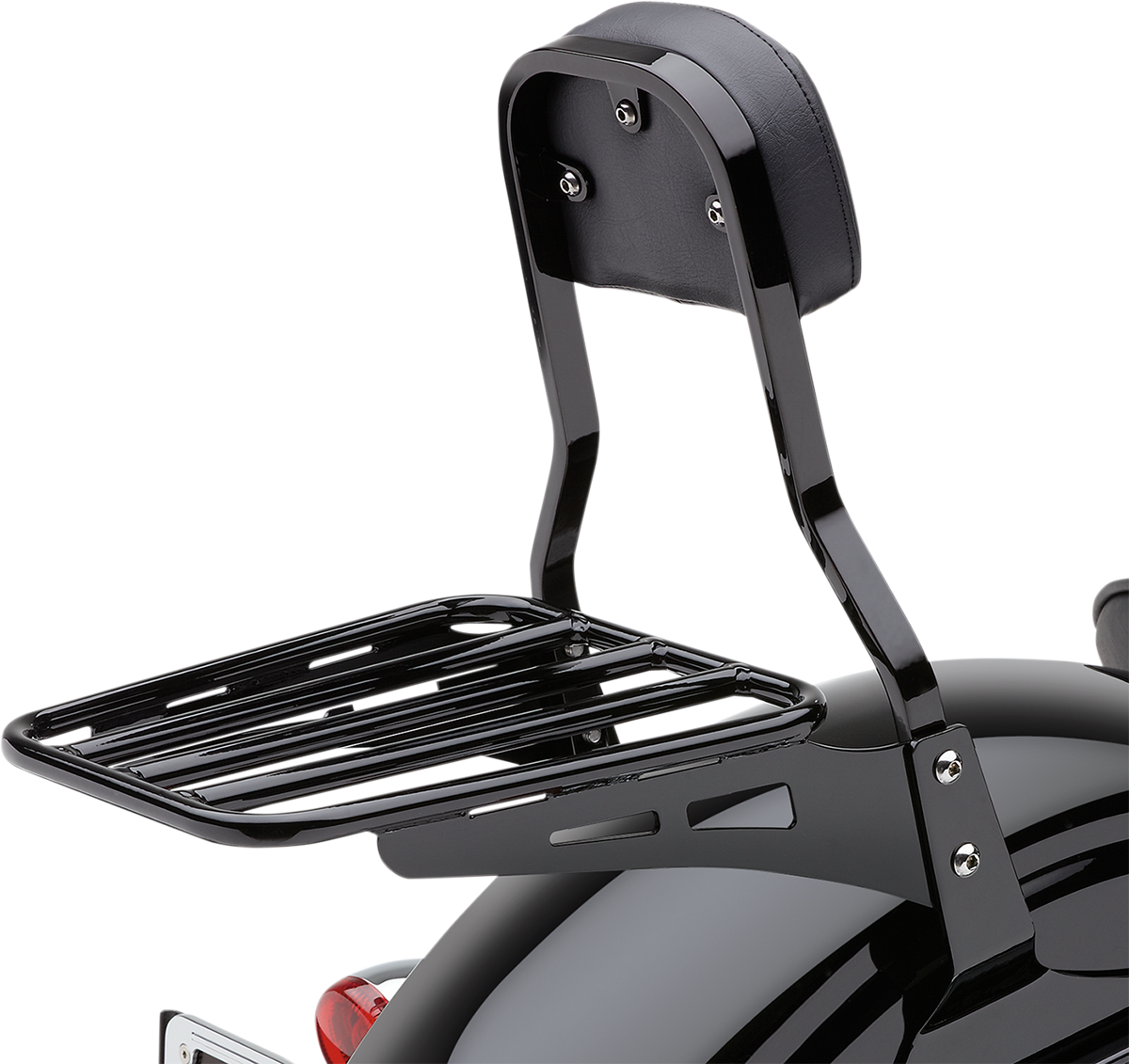 Cobra Sissy Bar Luggage Rack - Black - Tubular