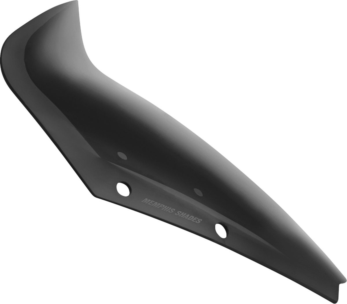 Memphis Shades Spoiler Windshield - 6" - Dark Black Smoke - FLHX