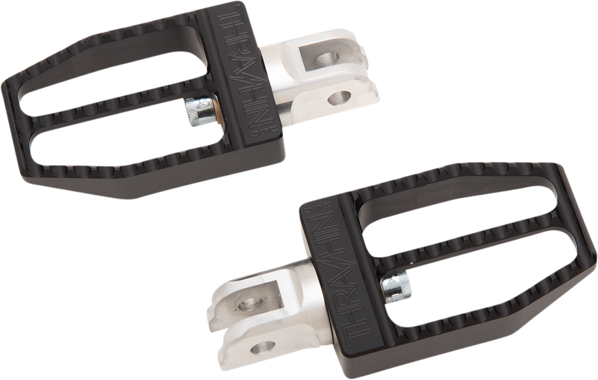 Thrashin Supply CO. Front Militant Foot Pegs - Black - Softail
