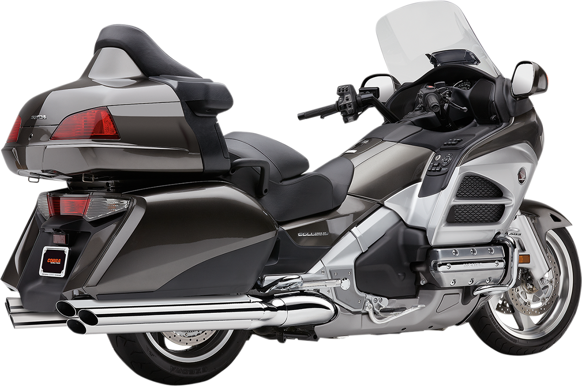 Cobra 6-Into-6 Slip-On Mufflers - Chrome