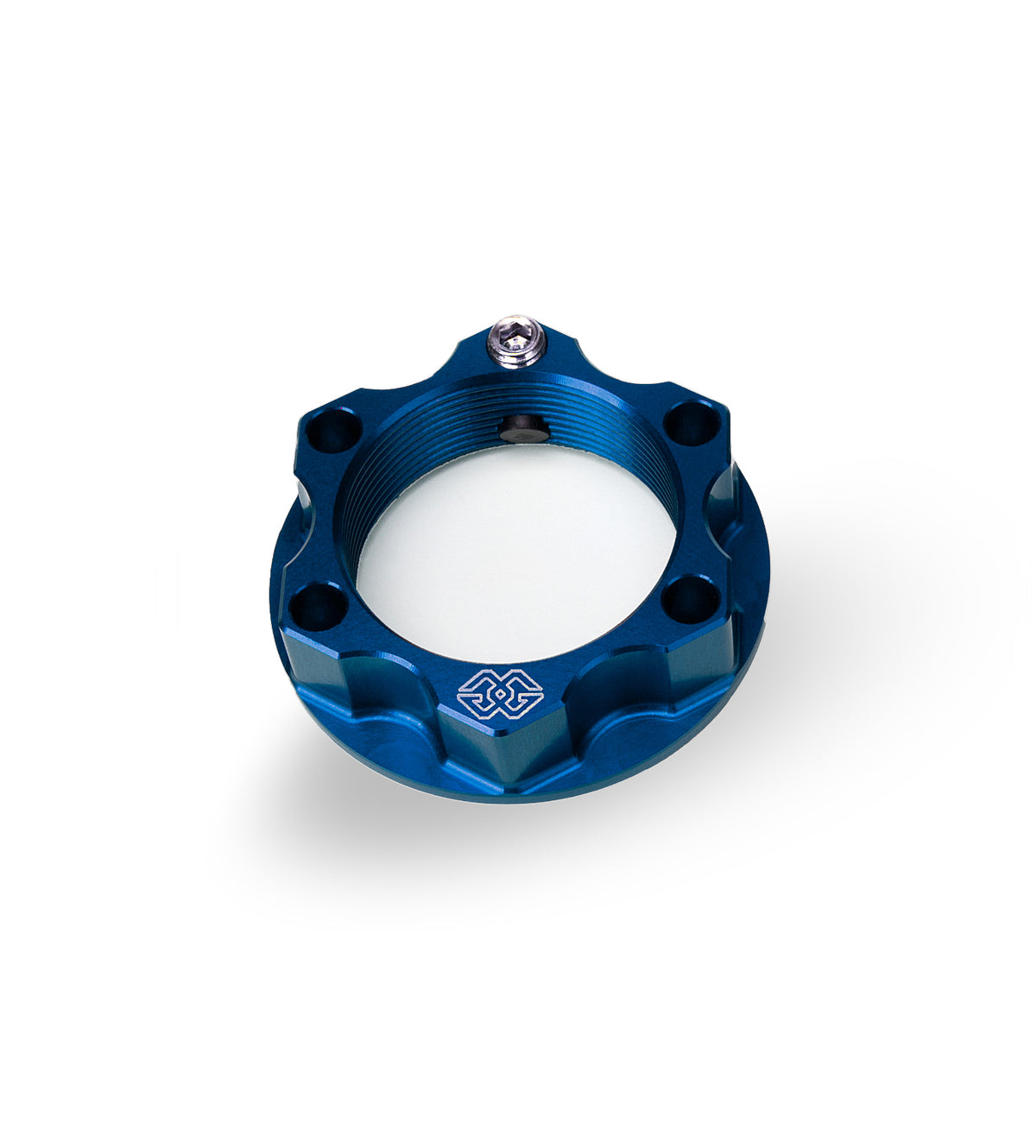 Gilles Tooling Safety Nut ACMA Aluminium M25X1.0 KIT Blue