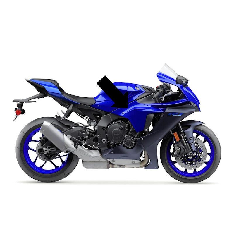 Fullsix Carbon Fiber Inner Side Fairing Set for Yamaha R1 R1M 2020-2025