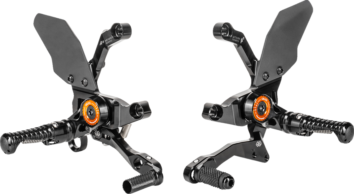 Gilles Tooling MUE2 Rearset - Black - KTM