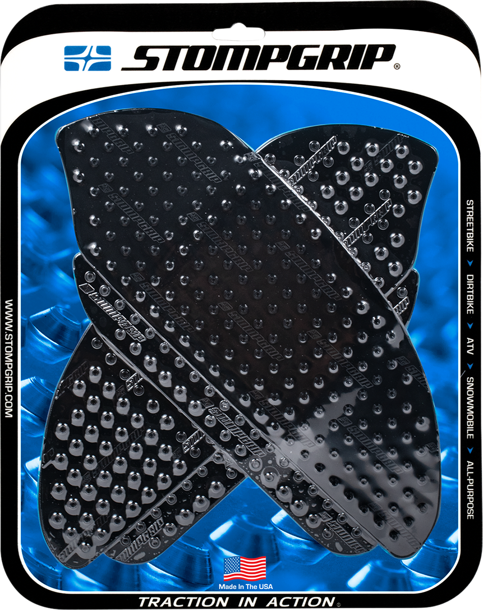 StompGrip Tank Grips - Volcano - Black - Honda - CBR '07-'12
