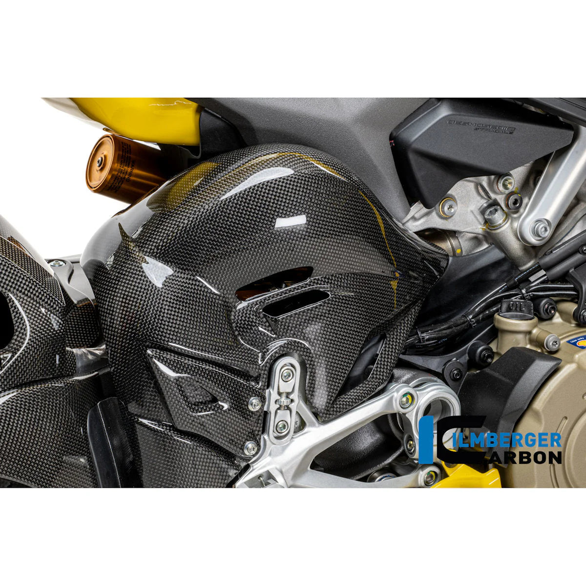 Ilmberger Carbon Fiber Exhaust Heat Shield For Panigale V4 V4S Tricolore
