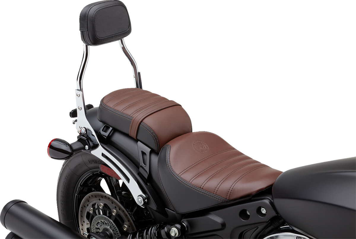 Cobra Detachable Backrest - Mini - Chrome - Bobber