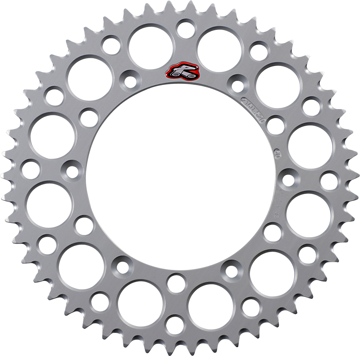 Renthal Rear Sprocket - Aluminum - 50 Tooth - Silver - Husqvarna/Sherco/Gas Gas/Beta