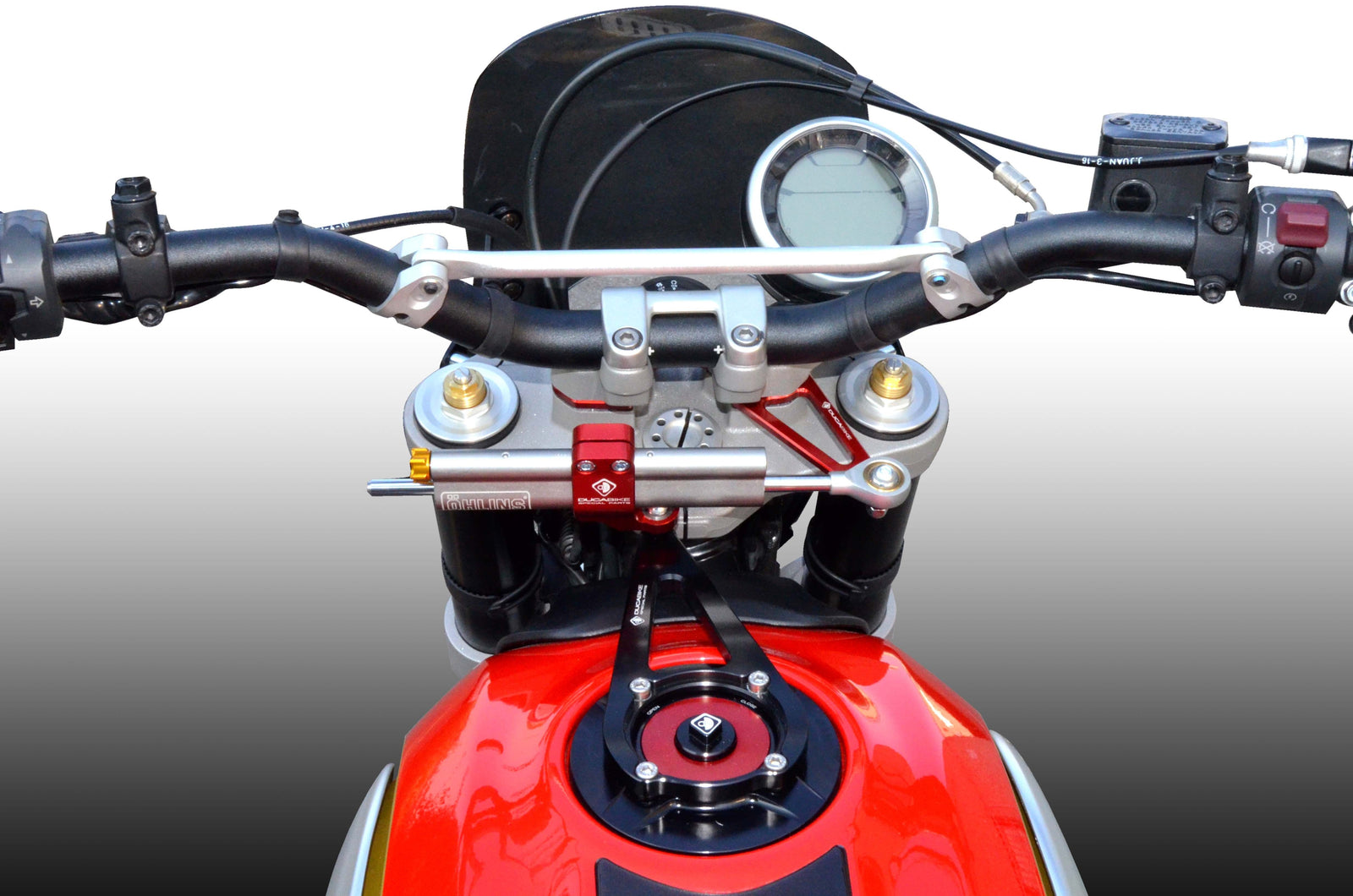 Ducabike DBK SAS14 Scrambler Desertsled Kit Mount Steering Damper