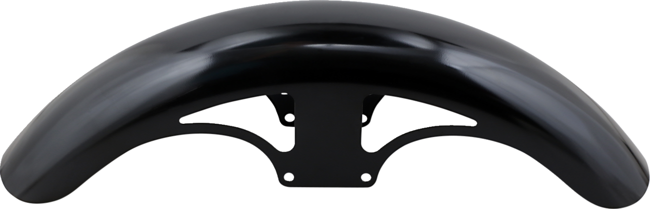 Klock Werks P-Tom Front Fender - Black - 19" - HD Softail