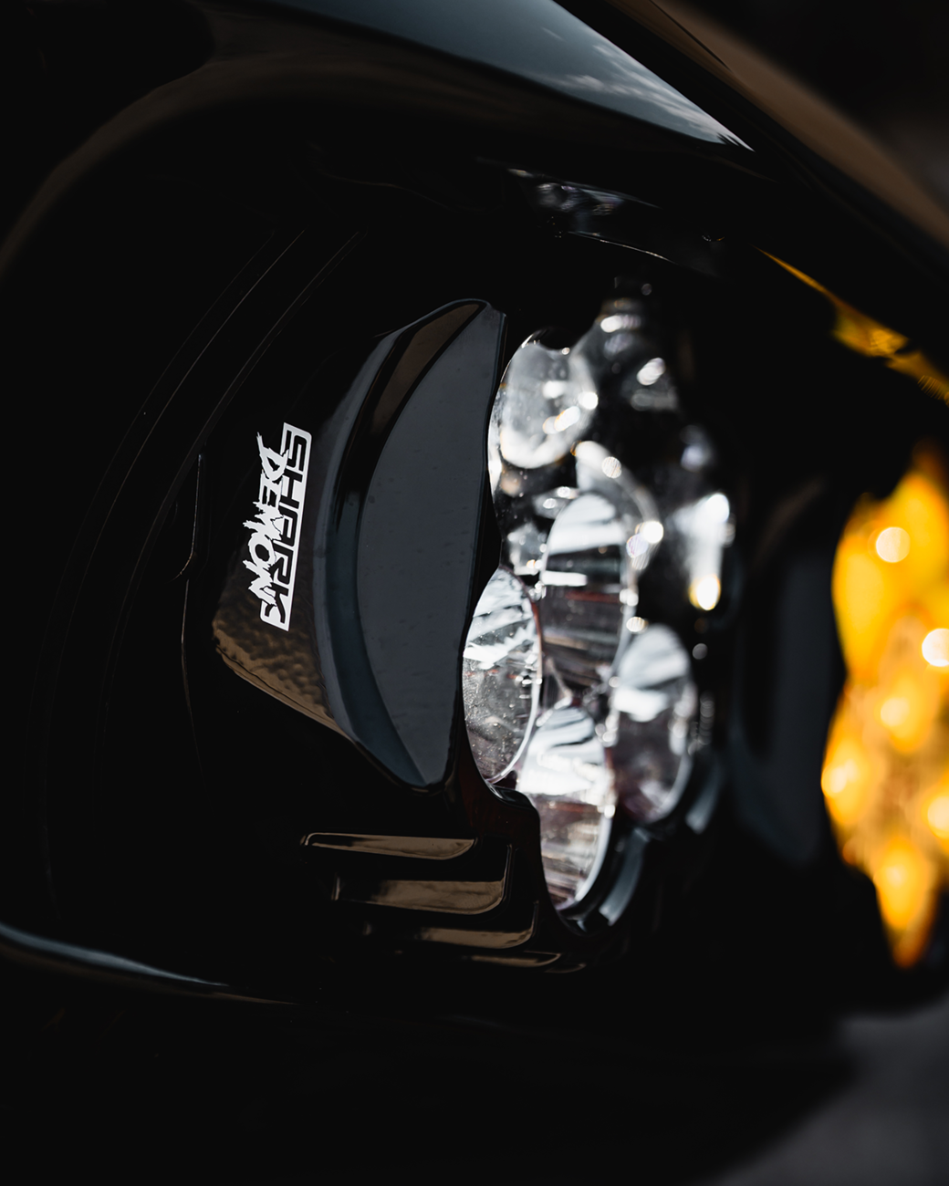 Custom Dynamics Headlight/Fog Light - Shark Demon® - Road Glide
