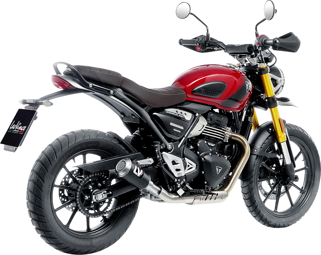 LeoVince LV-10 Slip-On Muffler - Carbon Fiber - Scrambler/Speed 400