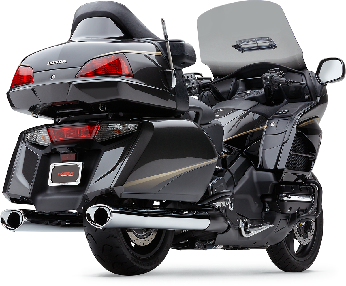 Cobra Slip-On Mufflers - Tri-Flo - Chrome - GL1800/F6B