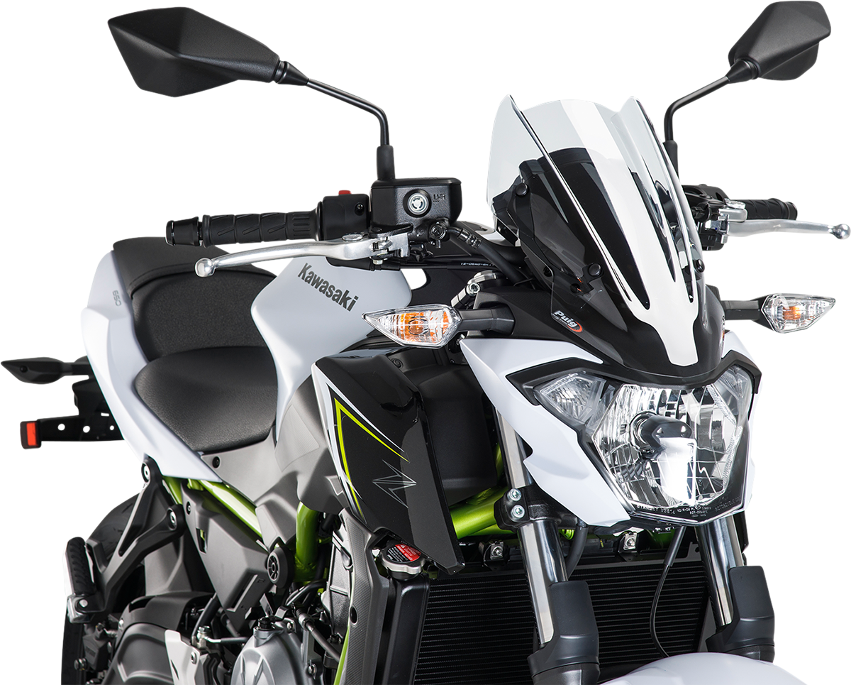 PUIG HI-Tech Parts New Generation Windscreen - 13-3/8" - Clear - Kawasaki