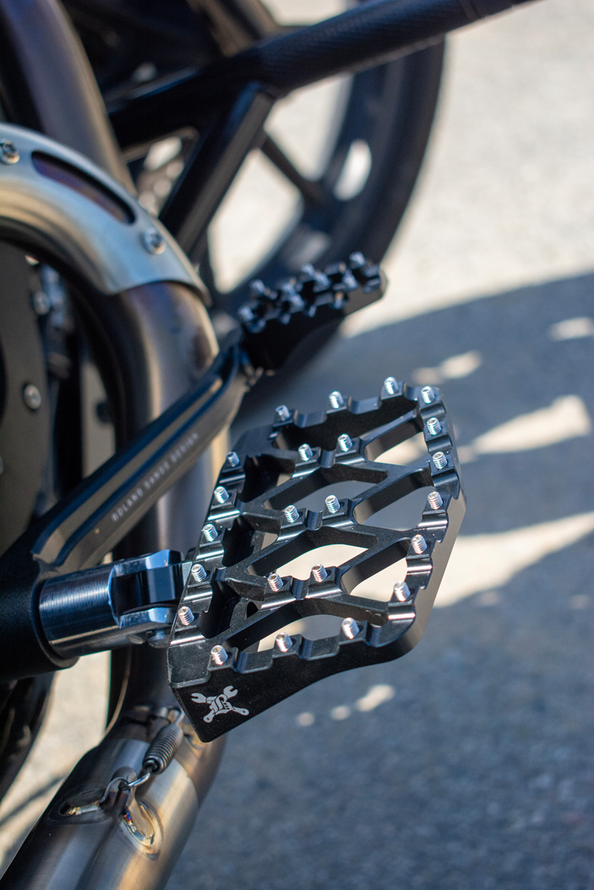 Burly Brand MX-Evolution Mini Floorboards - Black - FXD/XL