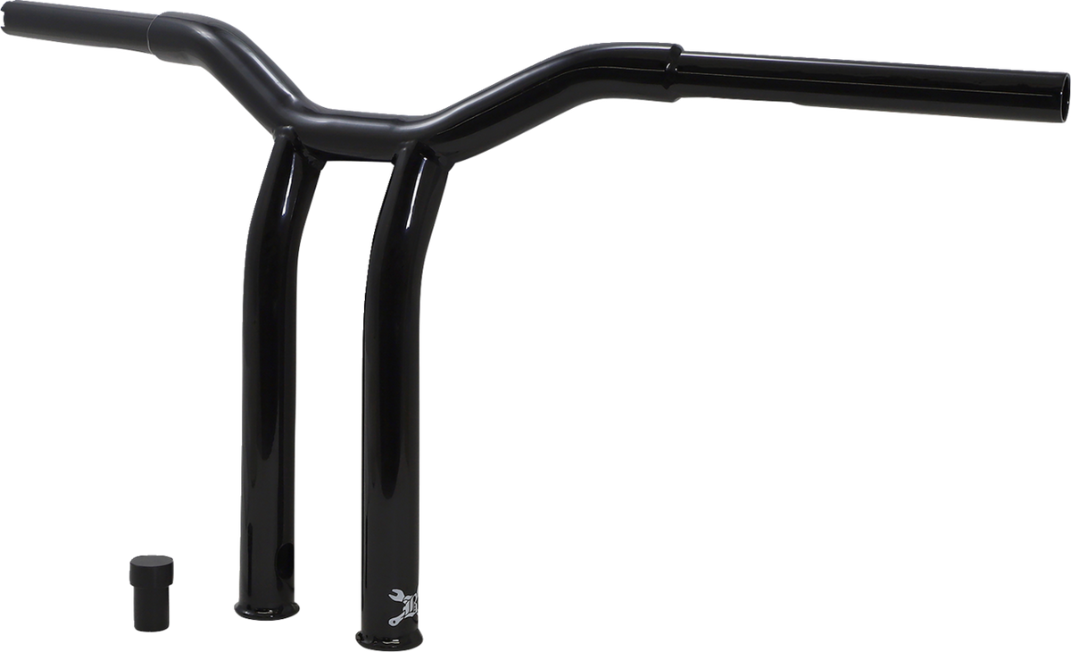 Burly Brand Dominator Handlebar - Raked - 12" - Black