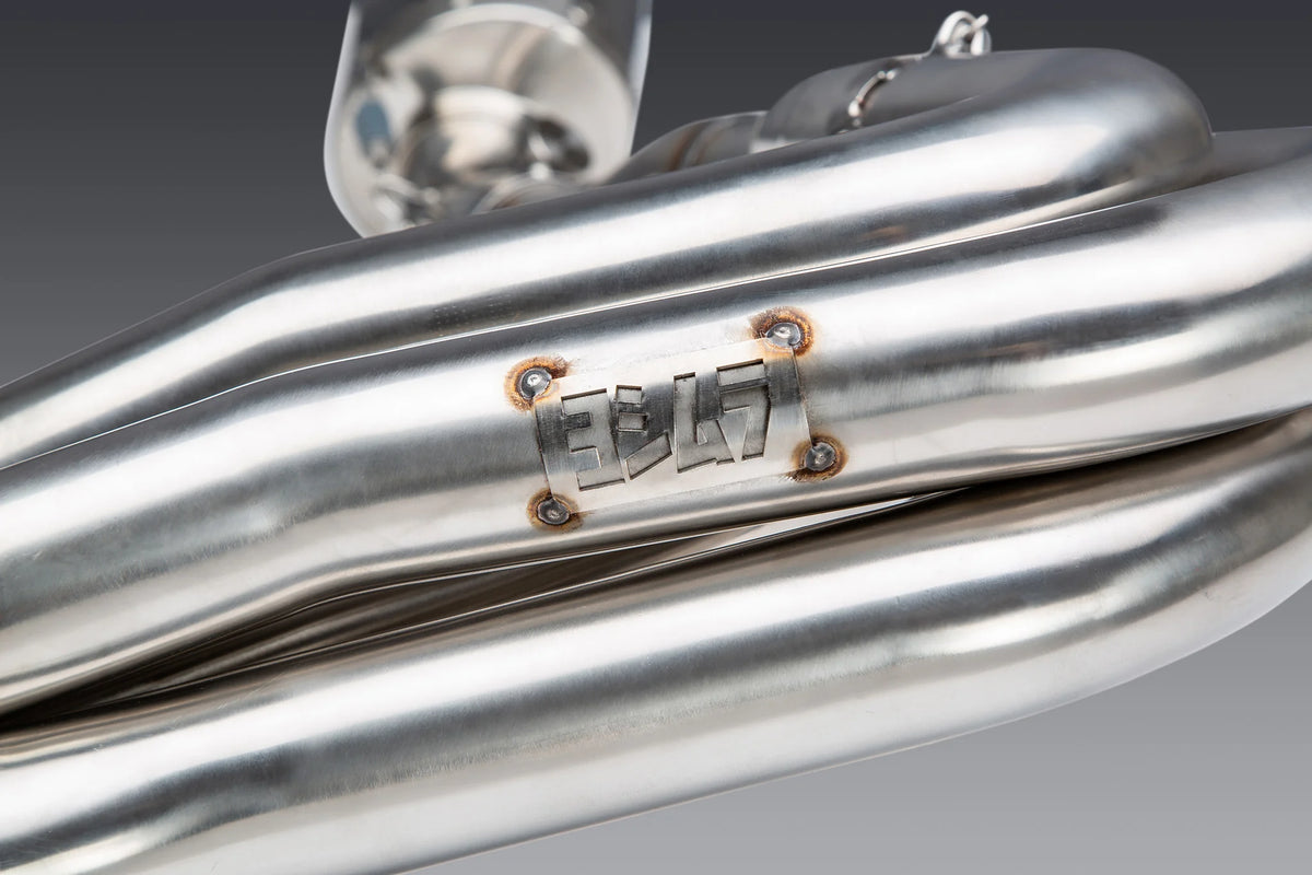 Yoshimura GSX-R1000 05+ / ZX-10R 07+ Oval Track Mod Lites Stainless Full Exhaust, W/ Stainless Muffler