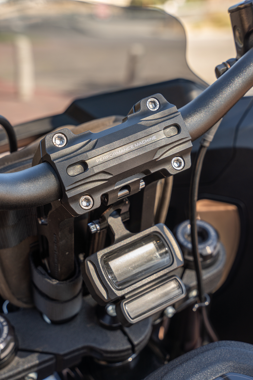 Performance Machine (PM) Phatbar & Riser Kit - Internal Wiring - 11-1/2" - Black Ops