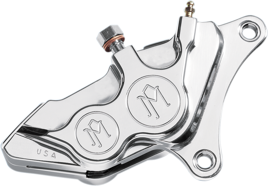 Performance Machine (PM) Caliper - Front Left - Chrome - 00-17 Harley-Davidson