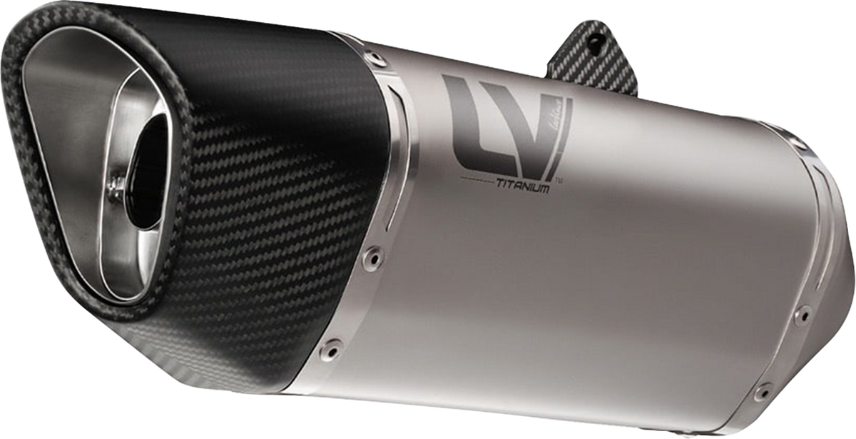LeoVince LV-14 R Slip-On Muffler - Natural / Titanium / 6.37 lb