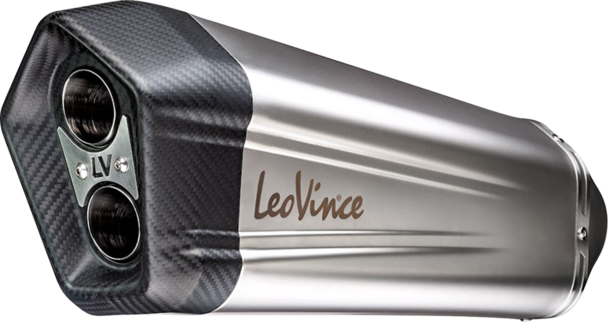 LeoVince LV-12 Slip-On Muffler - Stainless Steel - R 1200 GS