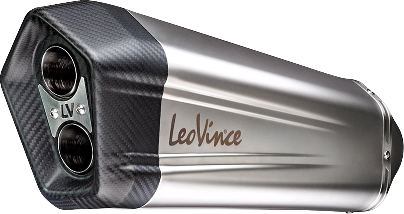 LeoVince LV-12 Slip-On Muffler - Stainless Steel - R 1200 GS