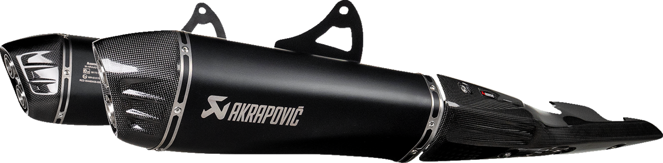 Akrapovic Slip-On Line Mufflers - Titanium Black - Suzuki GSX-1300R Hayabusa