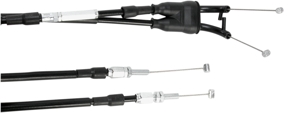 Motion Pro Black Vinyl Throttle Cable - Push/Pull - '05-'12 Suzuki RM