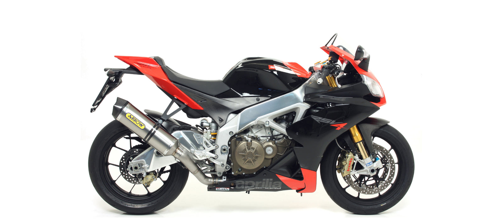 Arrow 71744PK Race-Tech Approved Titanium Slip On With Carbon End Cap