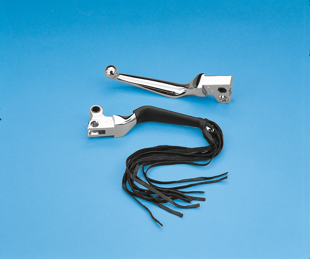 Drag Specialties Seats Fringed Leather Lever Covers - 12"