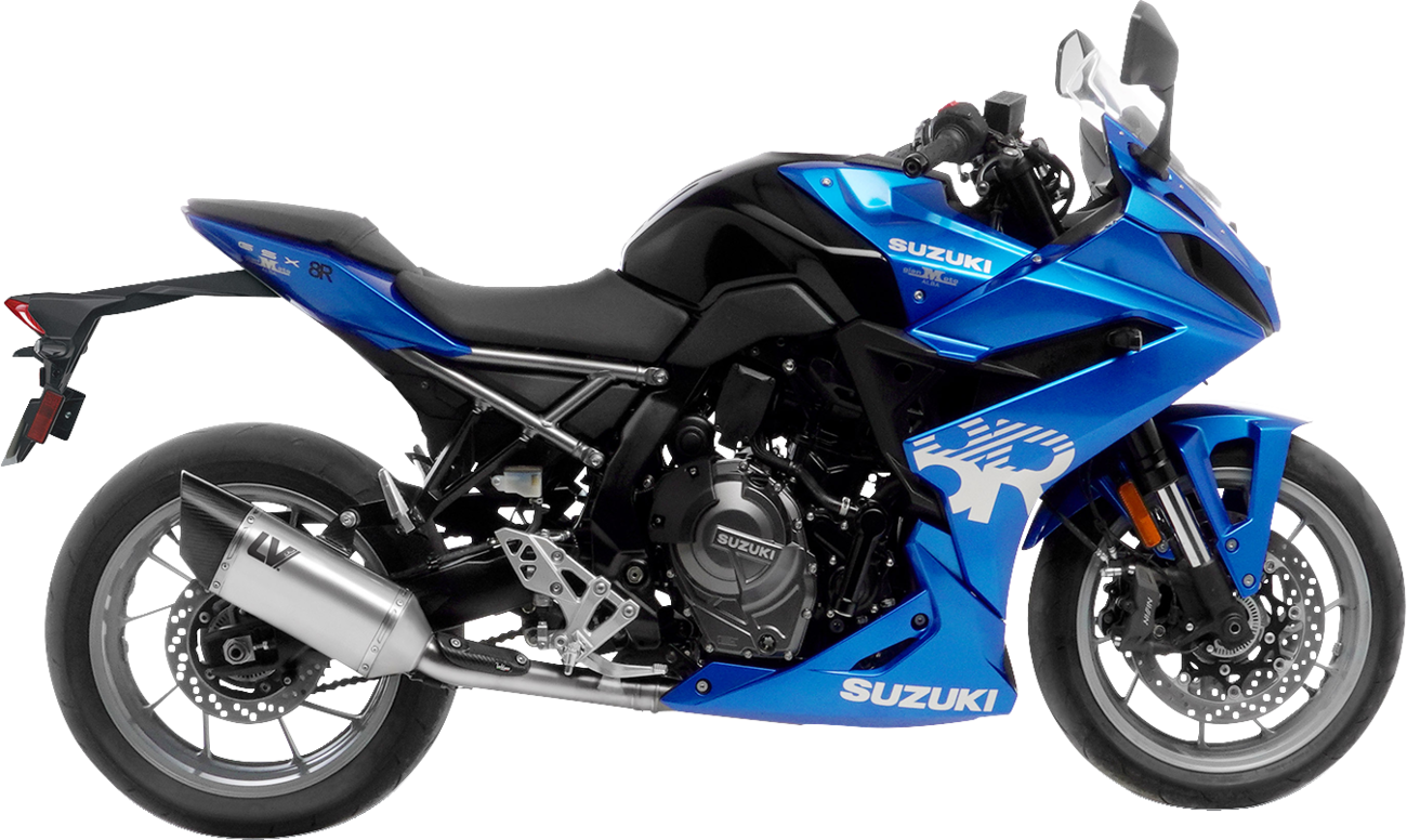 LeoVince LV-14 R Exhaust System - 2-Into-1 - Stainless Steel - GSX-8RS