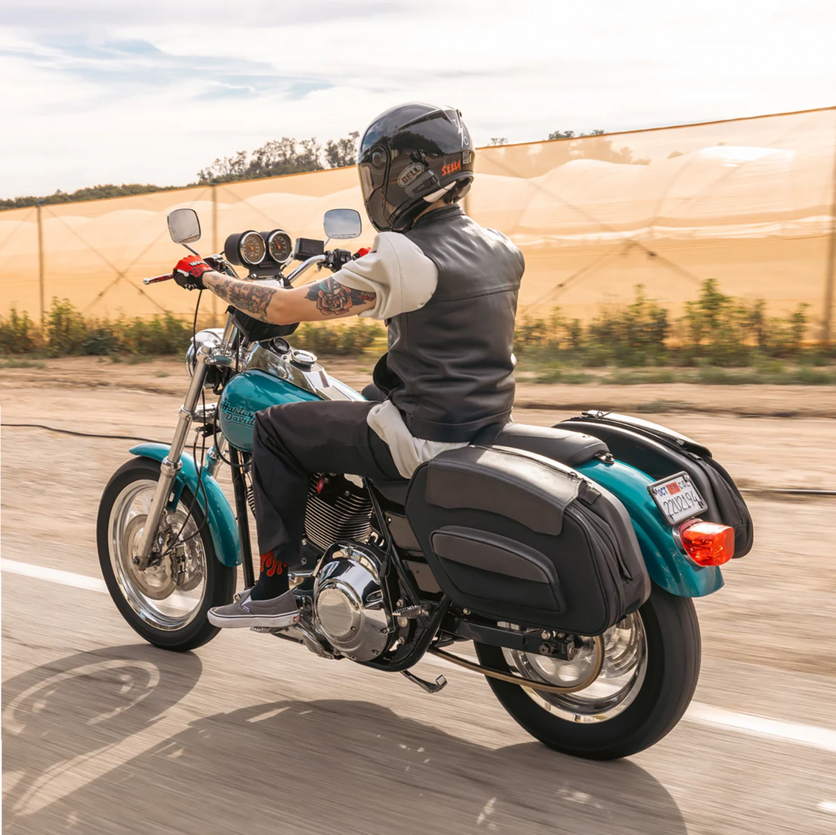 Thrashin Supply CO. Sport Saddlebags - Quick Detach - 60 Liter