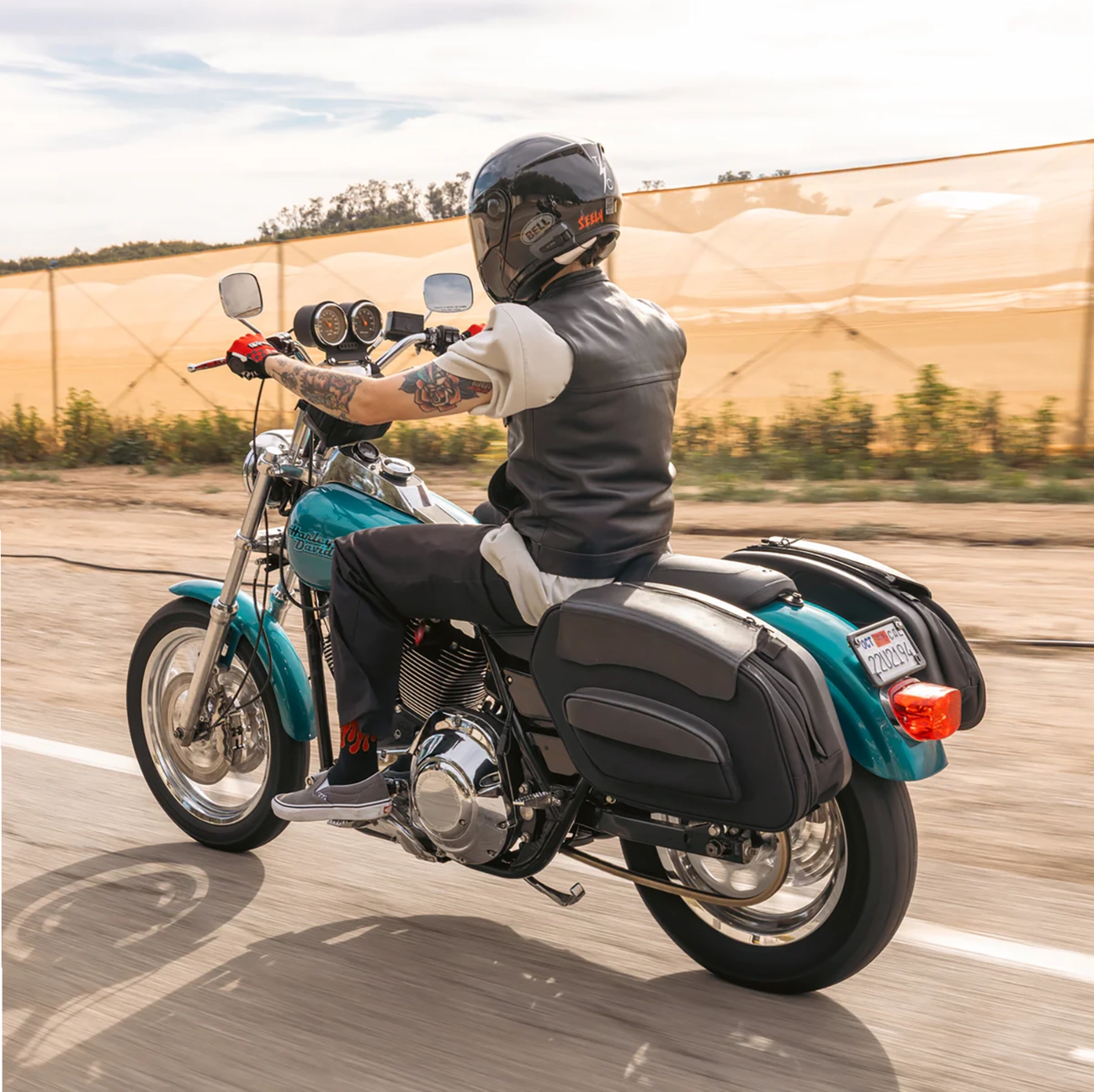 Thrashin Supply CO. Sport Saddlebags - Quick Detach - 60 Liter