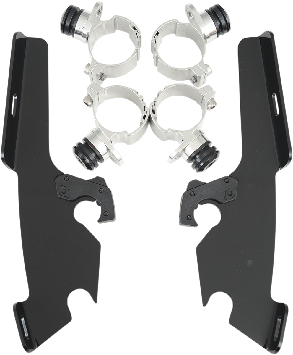 Memphis Shades Fats/Slim Trigger Lock Mounting Kit - Kawasaki/Yamaha - Black
