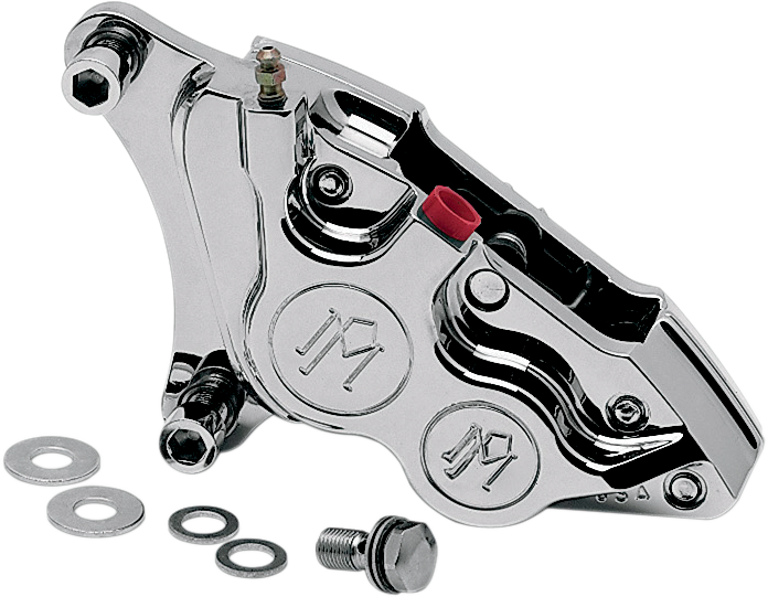 Performance Machine (PM) Caliper - Front Right - Chrome - 84-99 Harley-Davidson