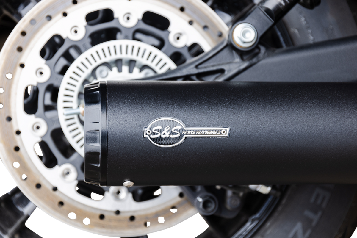 S&S Cycle 2-Into-1 Grand National Exhaust System - Black - 50-State