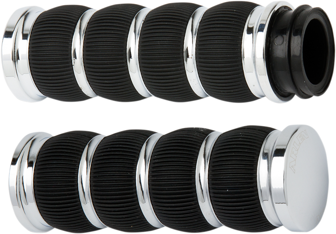 Arlen NESS Fusion Ring Leader Grips - Cable - Chrome