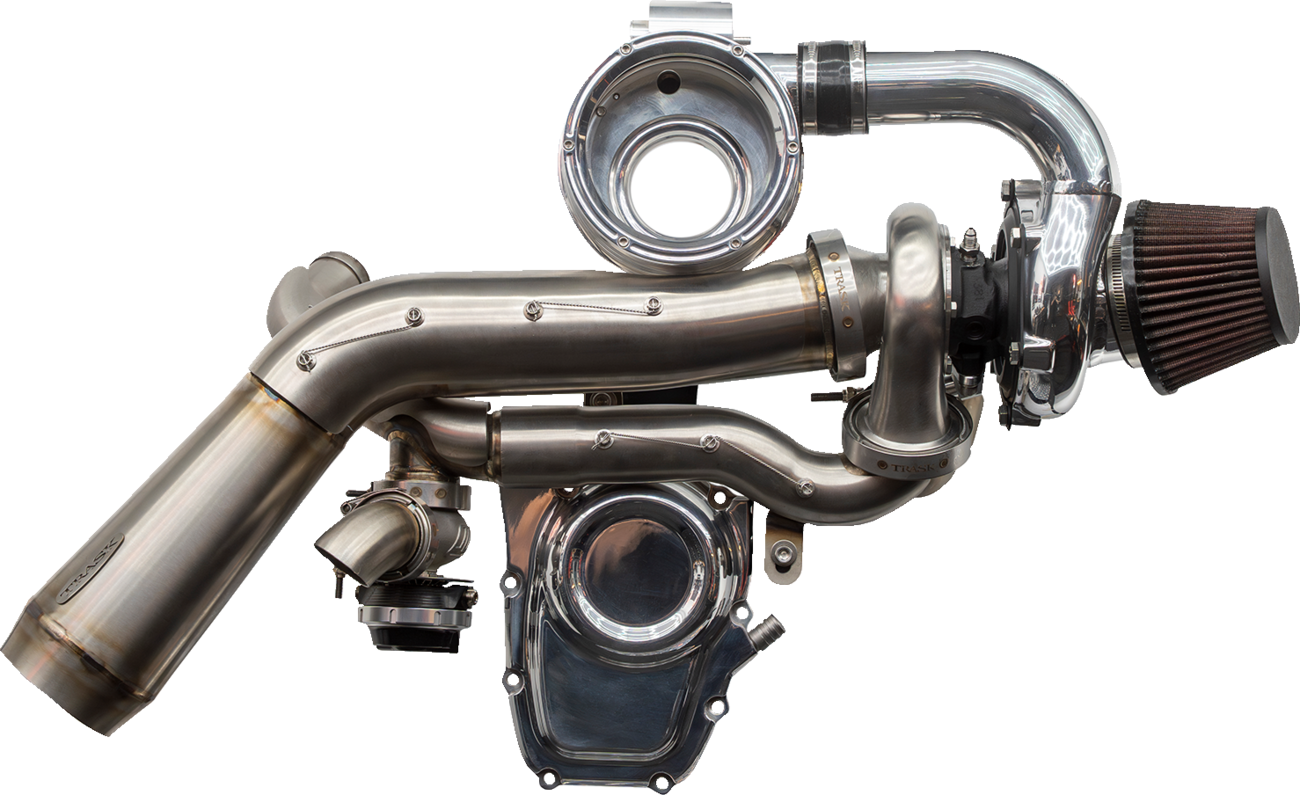Trask Tornado Turbo Kit - Stage 2 - Polished With Polished Aluminum - Gen 1 M8