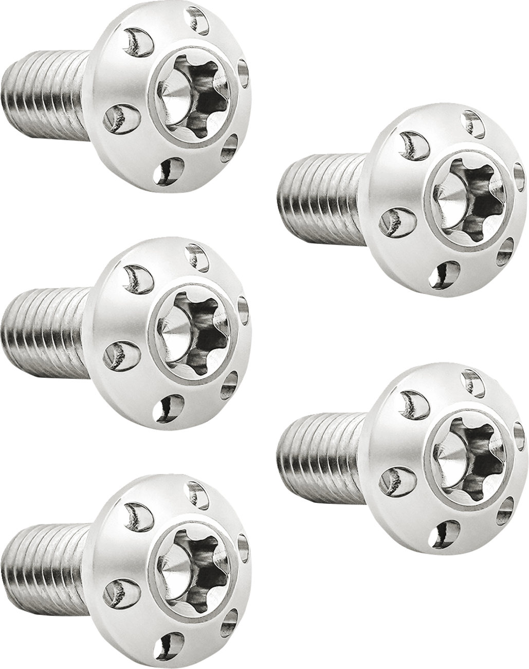 Arlen NESS Bolt Kit - Holeshot/Brake Rotor/Rear - Hub Mount - Polished - 3/8-16 X 1" - 5 Pack