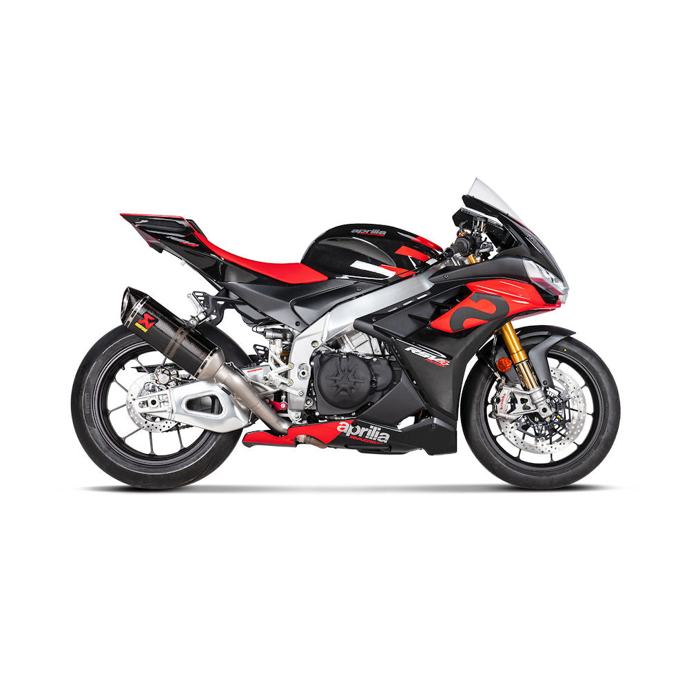 Akrapovic Carbon Fiber Slip-On Exhaust for Aprilia RSV4 RR 1100 Factory