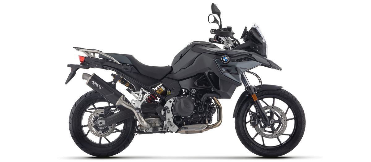 Arrow Full System With Indy Race Evo Aluminium Dark" Slip On With Steel End Cap"