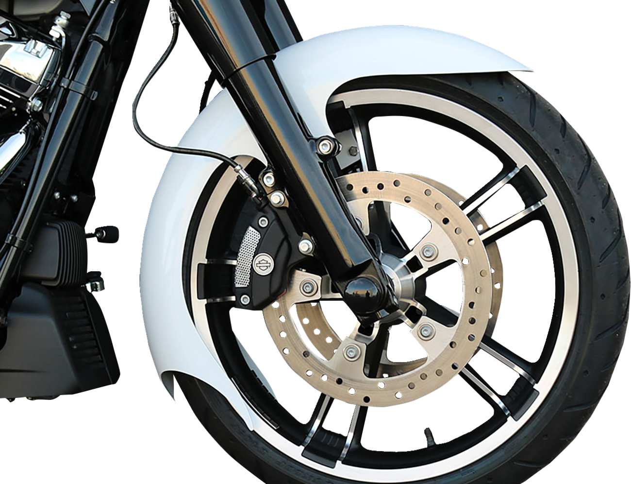 Paul Yaffe Bagger Nation Talon Front Fender - OEM - 16"-19" Wheel - With Satin Adapters - Touring Models