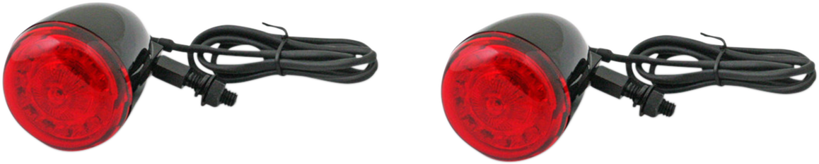 Custom Dynamics ProBEAM® Turn Signals - Gloss Black/Red - Universal