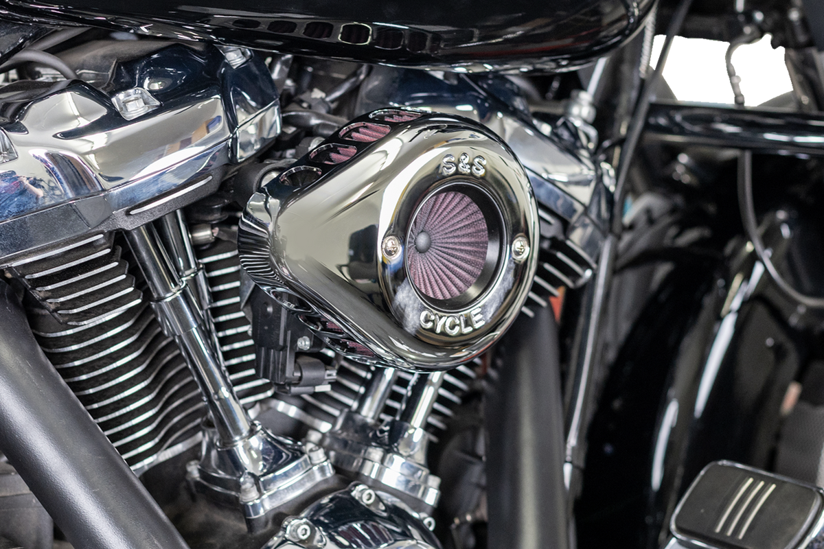 S&S Cycle Air Stinger Stealth Air Cleaner Kit - Chrome
