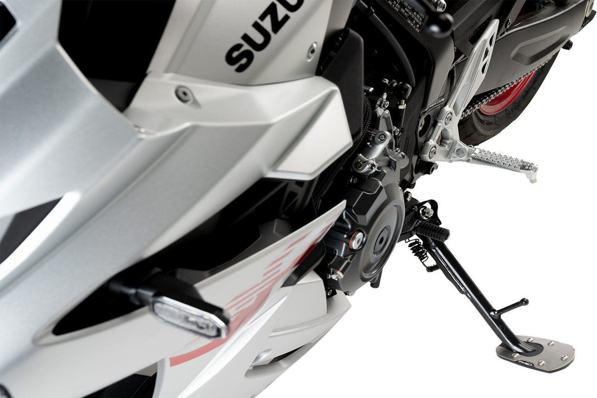 PUIG HI-Tech Parts Kickstand Pad Extension - Suzuki - GS/V-Strom