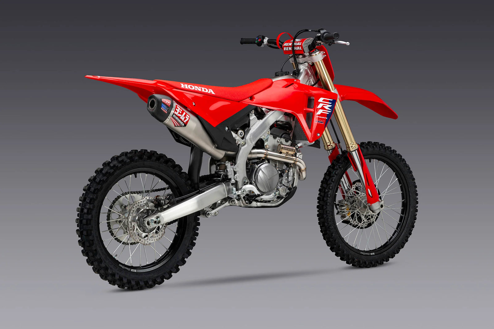 Yoshimura CRF250R/RX 25-26 RS-12 Stainless Full Exhaust, W/ Stainless Muffler