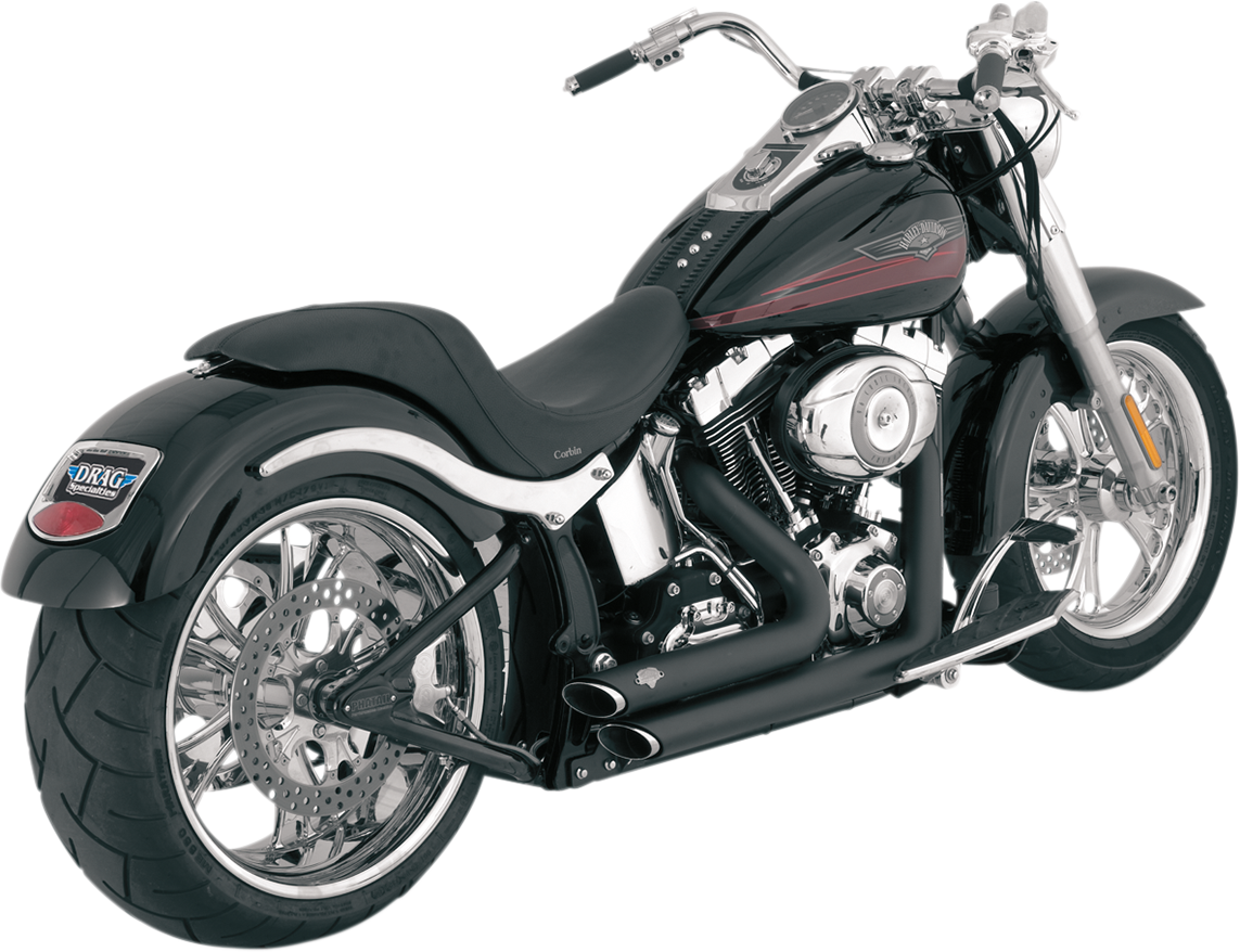 Vance &amp; Hines Shortshots Staggered Exhaust System - Matte Black Ceramic