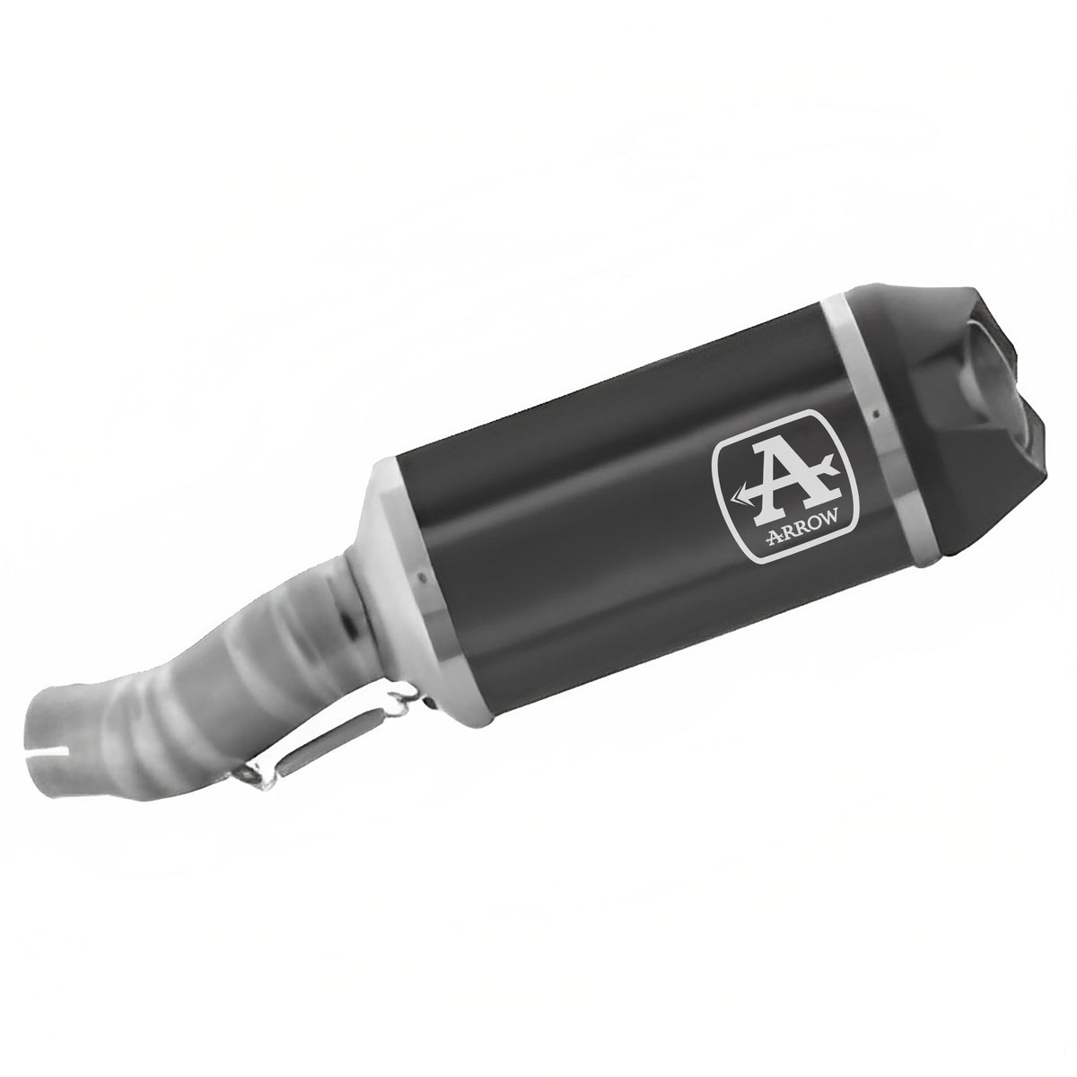 Arrow 71928AKN Indy Race Aluminium Dark Slip On With Carbon End Cap With Titanium Link Pipe