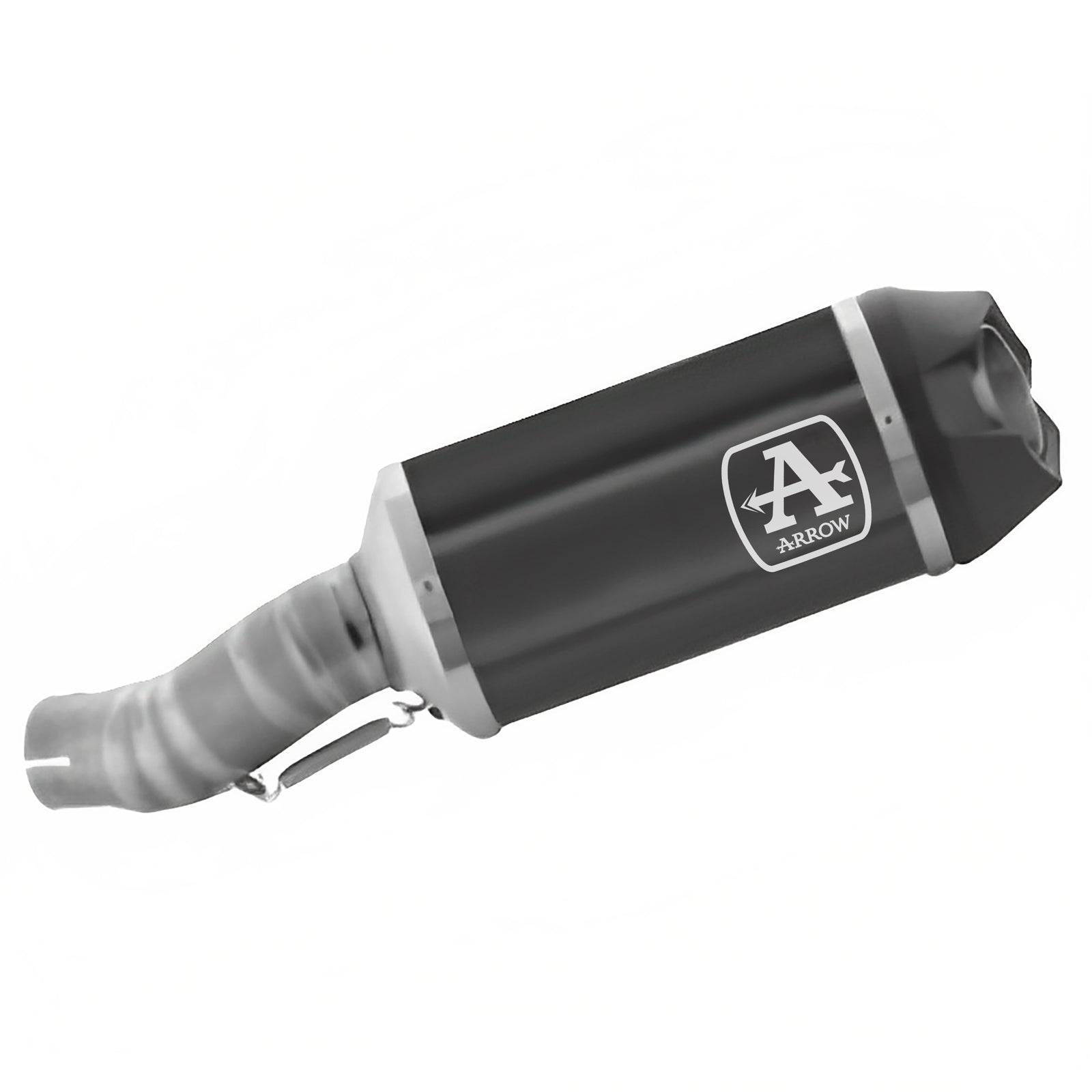 Arrow 71928AKN Indy Race Aluminium Dark Slip On With Carbon End Cap With Titanium Link Pipe
