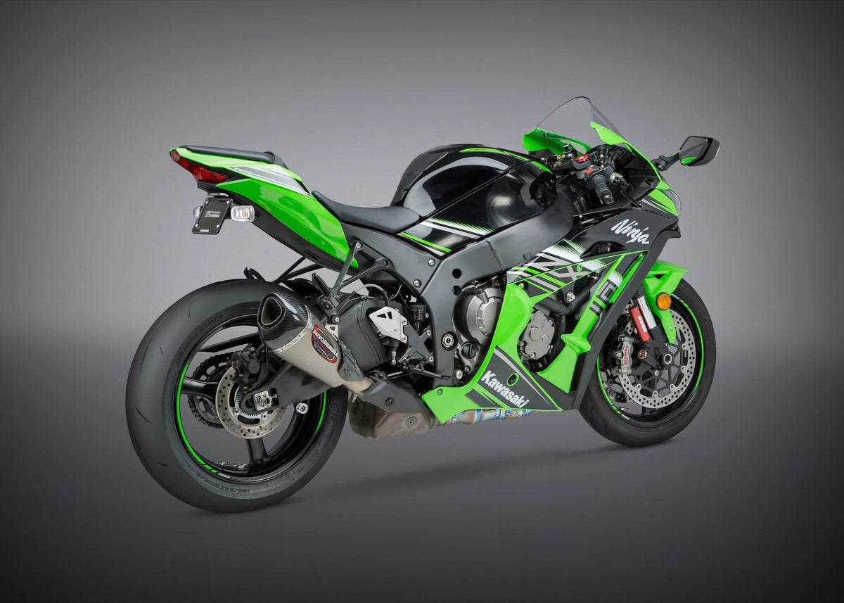 Yoshimura ZX-10R/RR 12-20 ALPHA T Slip-On Titanium Exhaust, W/ Titanium Muffler